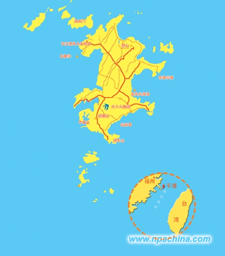 平潭地理位置示意图