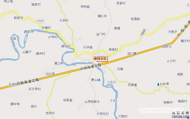隆回县旅游地图