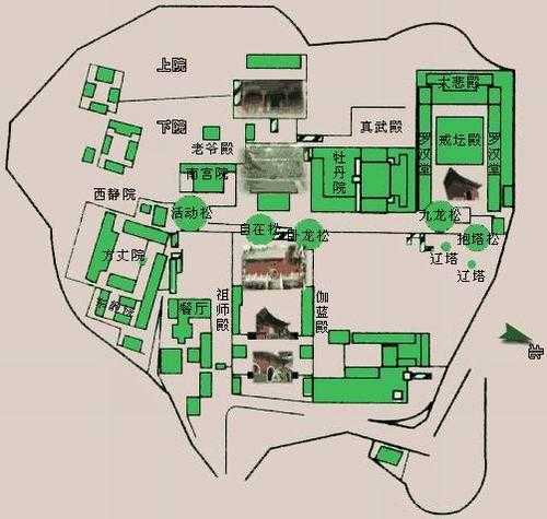 戒台寺导游图