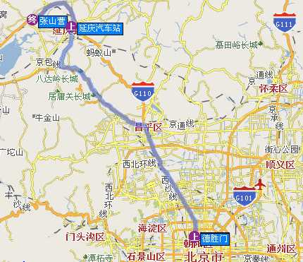 北京松山公共交通图