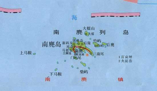 南麂列岛风景名胜区地图