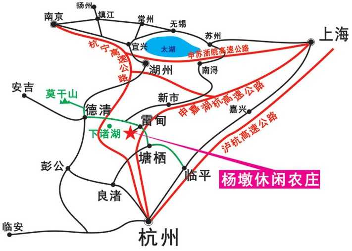 杨墩农庄交通图
