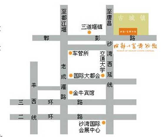 川菜博物馆路线图