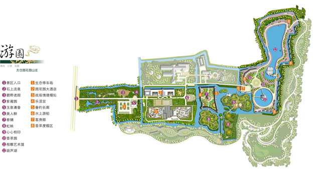 太仓园花园山庄 导游图