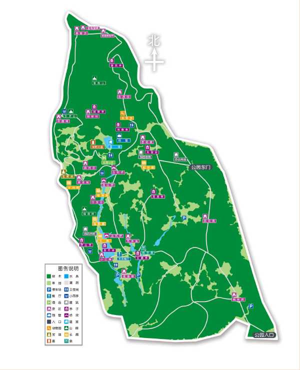 北宫国家森林公园-导游图