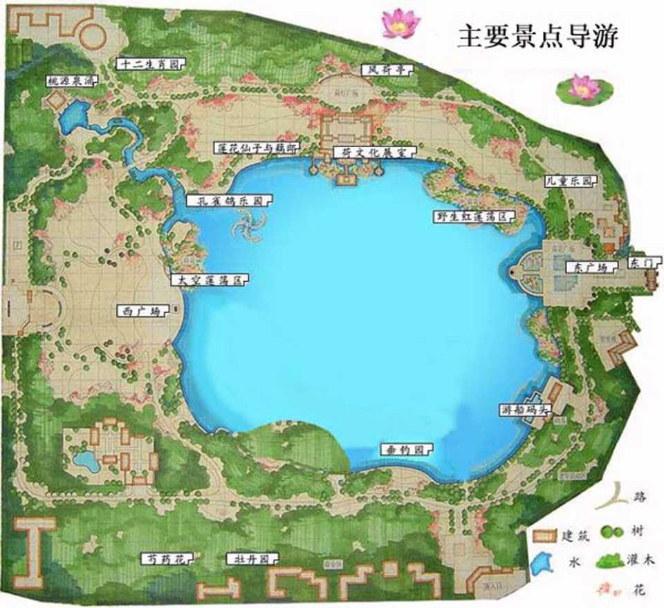 莲花池公园-导游图