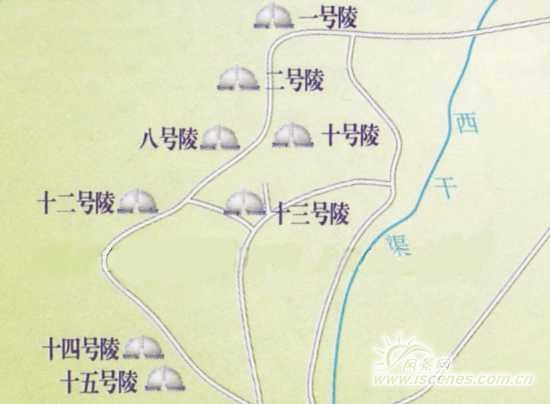 西夏王陵导游图