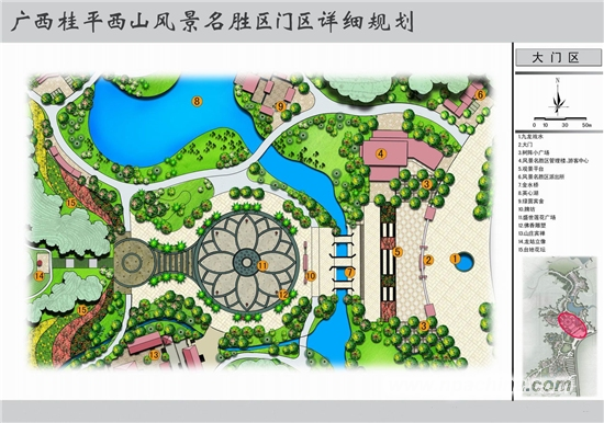 桂平西山导游图规划