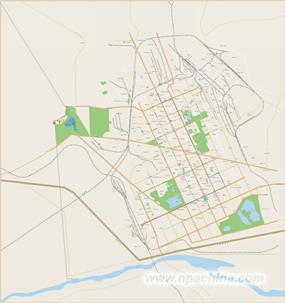 嘉峪关市区地图