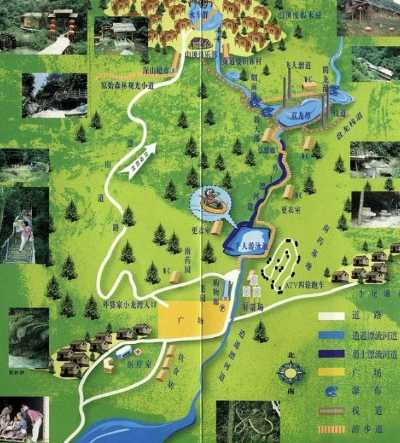 盘龙峡景区旅游图