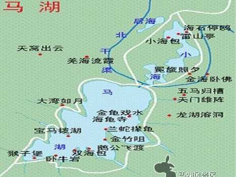 马湖风景区导游图