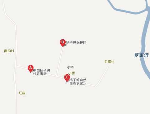 中国扬子鳄村地图