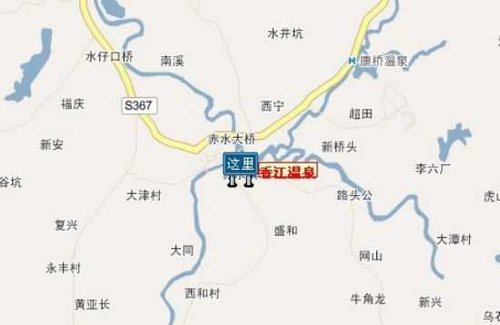香江温泉度假村位置图