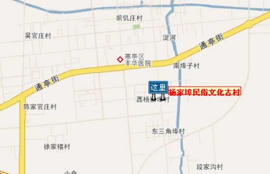 杨家埠民俗大观园位置图