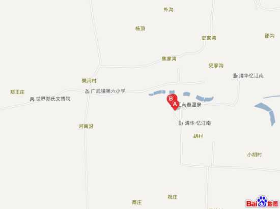 郑州江南春温泉景区位置图