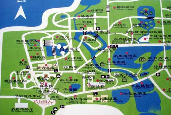 武汉植物园导游图1