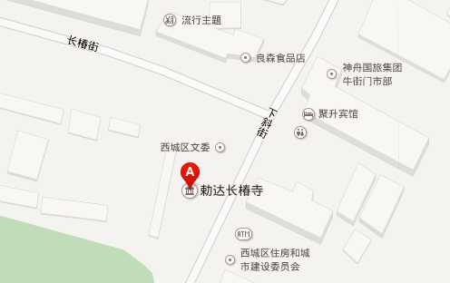 北京市宣南文化博物馆 位置图