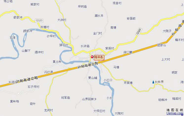 隆回县旅游地图