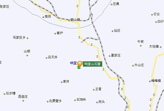 响堂山景区地图