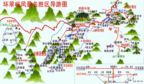 环翠峪地图