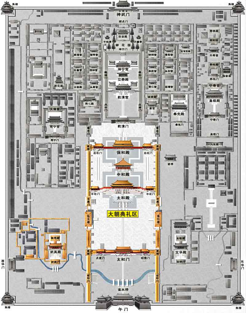 紫禁城宫殿导览-大朝典礼区