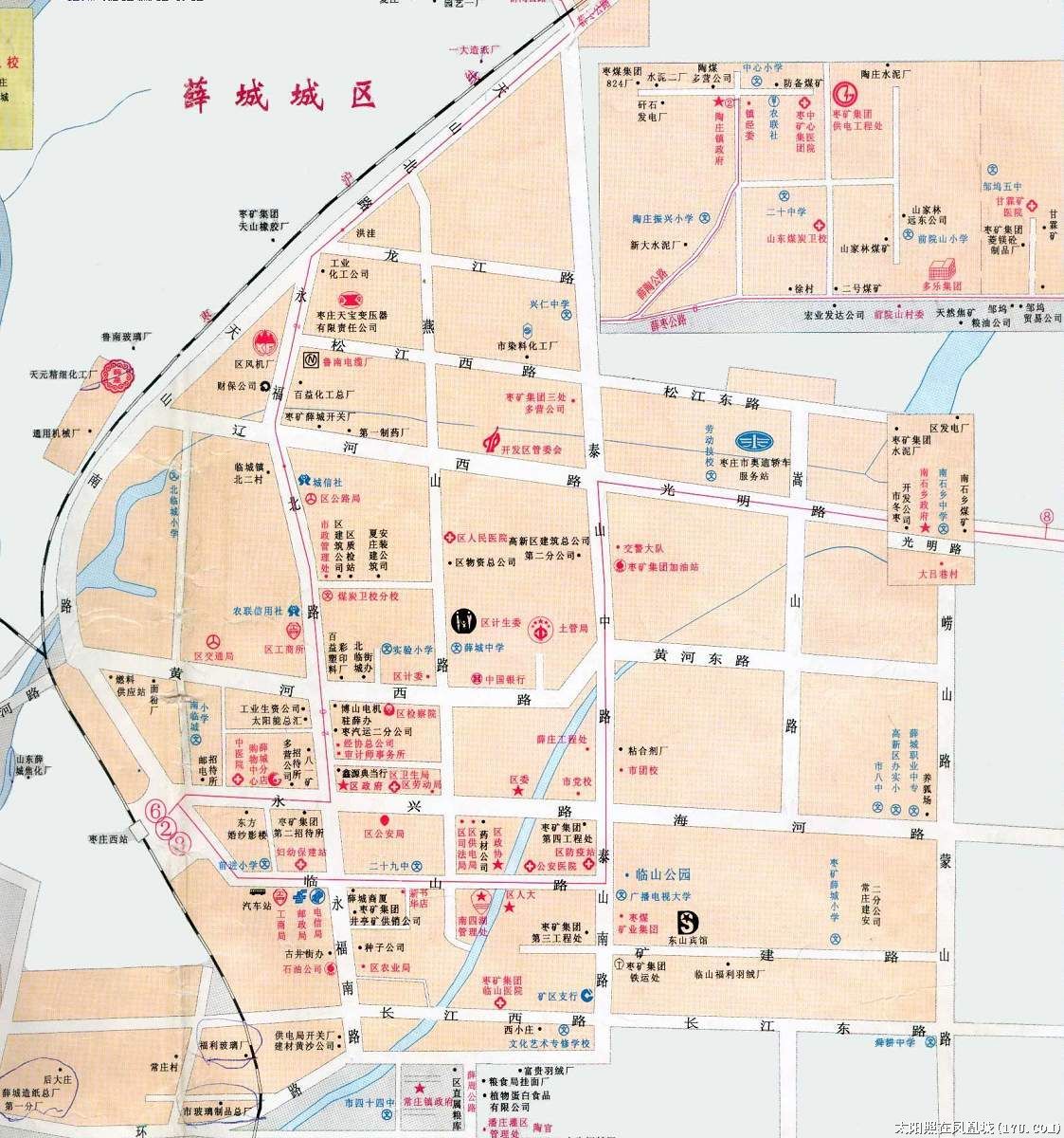 枣庄地图