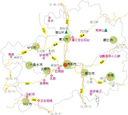 贵州旅游地图