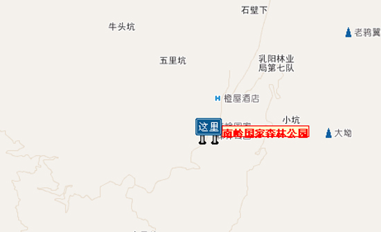 南岭国家森林公园位置图